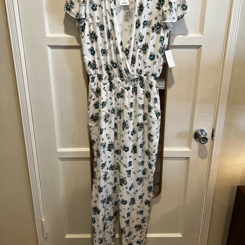 White floral Jumpsuit
